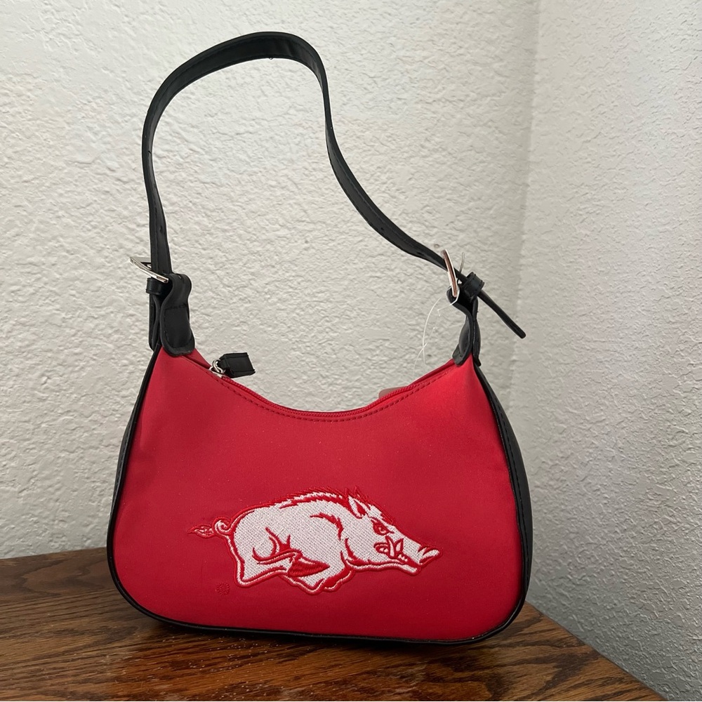 Vintage Y2K University of Arkansas Razorbacks Mini Small Shoulder Bag NWT